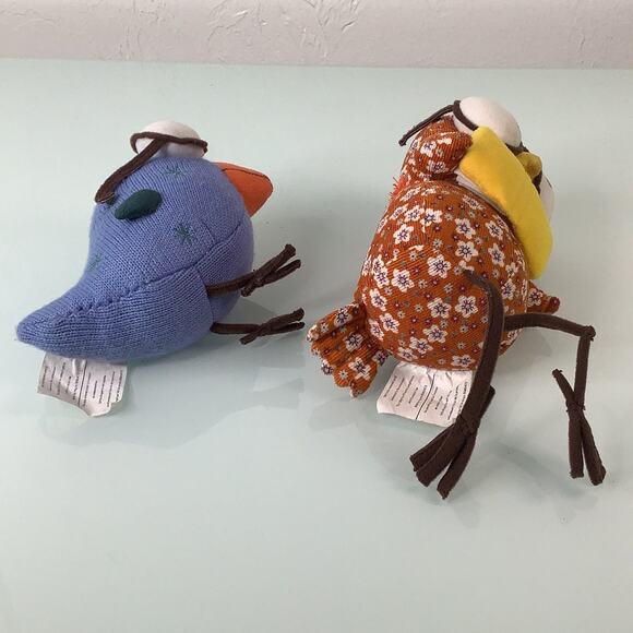 Starbucks Blue bird big eyes and reading Owl 2007 plush toys bundle - Picture 6 of 10